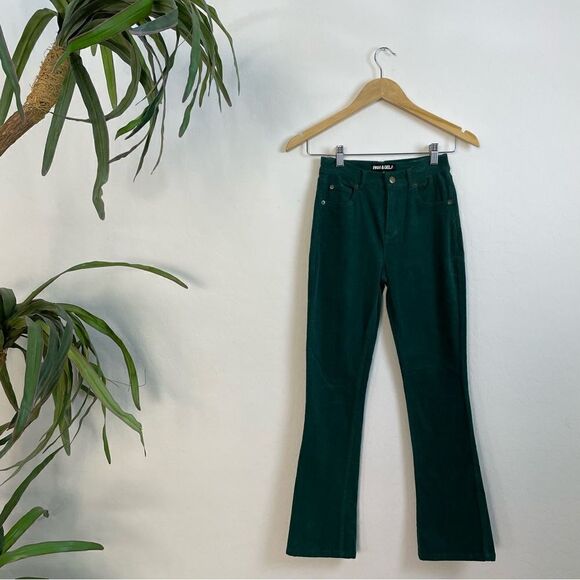 Pam & Gela Emerald Green Cords Pants - Picture 2 of 9